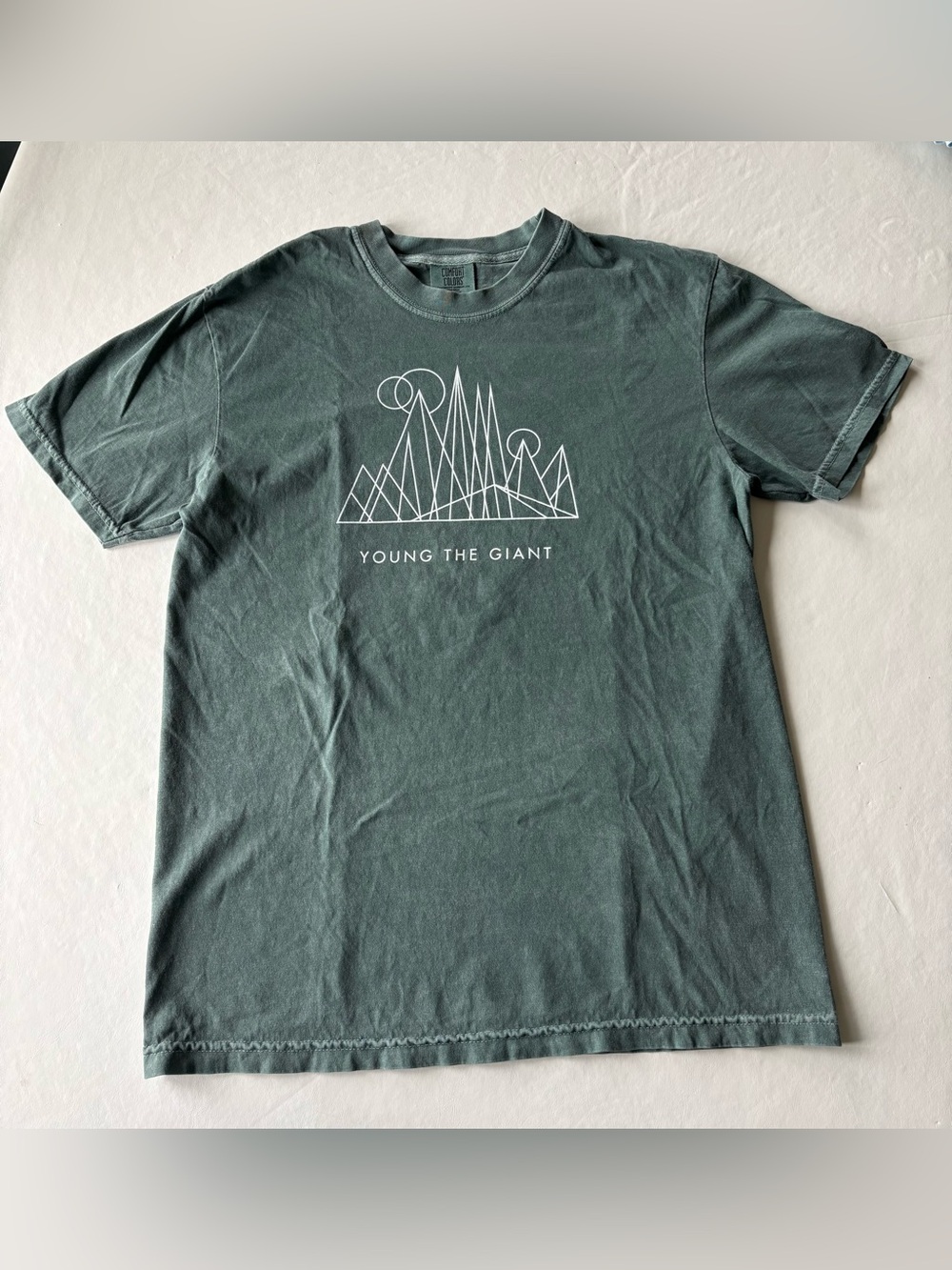 Young the Giant - Concert Tee; Comfort Colors Forest Green; Men’s Medium